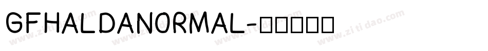 GF HALDA NORMAL字体转换